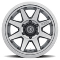 ICON Rebound Pro 17x8.5 6x135 6mm Offset 5in BS 87.1mm Bore Titanium Wheel
