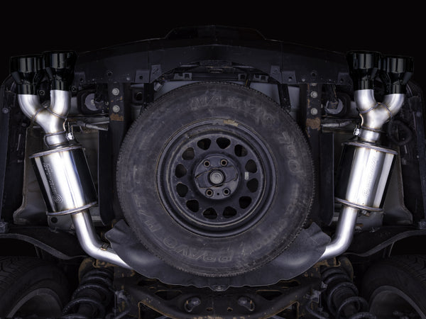 AWE Tuning 2021+ Cadillac Escalade 6.2L 0FG Dual Exit Exhaust System w/ 5in Diamond Blk Tips