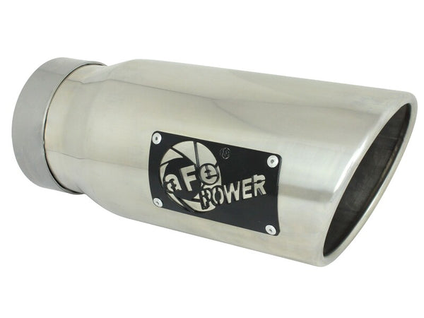 aFe Large Bore-HD 3in 409SS DPF-Back Exhaust System w/ Polished Tip RAM 1500 20-21 V6-3.0