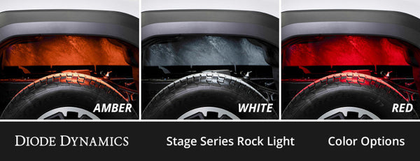 Diode Dynamics Single-Color Rock Light Installer Kit (4-pack)