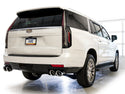 AWE Tuning 2021+ Cadillac Escalade 6.2L ESV 0FG Dual Exit Exhaust System w/ 5in Chrome Silver Tips