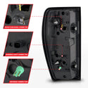 ANZO 19-23 GMC Sierra 1500/2500HD/3500HD Black Replacement Full LED Bar Tail Light