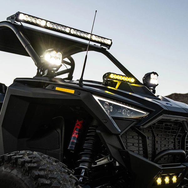Baja Designs LP9 Sport LED Light Pod, Baja Amber Driving/Combo Single, No Backlight or Harness