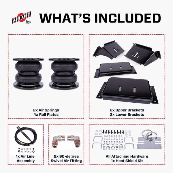 Air Lift LoadLifter 7500 XL Ultimate Air Spring Kit 16-25 Chevy/GMC Silverado/Sierra 3500HD