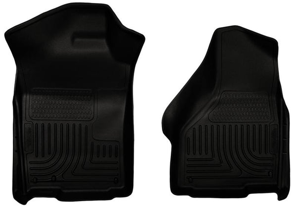 Husky Liners 03-12 Dodge Ram 1500/2500/3500 Series Regular/Quad Cab WeatherBeater Black Floor Liners