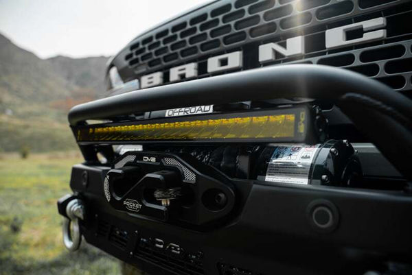 DV8 Offroad 20In Elite Series Amber LED Light Bar - Single Row