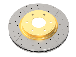 DBA 99+ Chevrolet Silverado Front Cross Drilled & Slotted Street Series Rotor