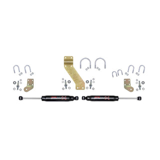 Skyjacker 66-77 Ford Bronco 4WD Black MAX Dual Stabilizer Kit w/ Black Cylinders