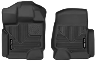 Husky Liner X-Act Contour Black Floor Liners 2017-24 Ford F250 F350 Super Duty Front Pair