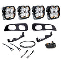 Baja Designs 2023+ Ford SD Squardon Pro 2.0 Dual Fog Pocket Kit Upfitter (Multi Patterns) - Clear