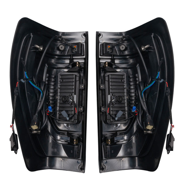 Oracle 19-23 GMC Sierra Black Series Flush Style LED Tail Lights - Factory Halogen