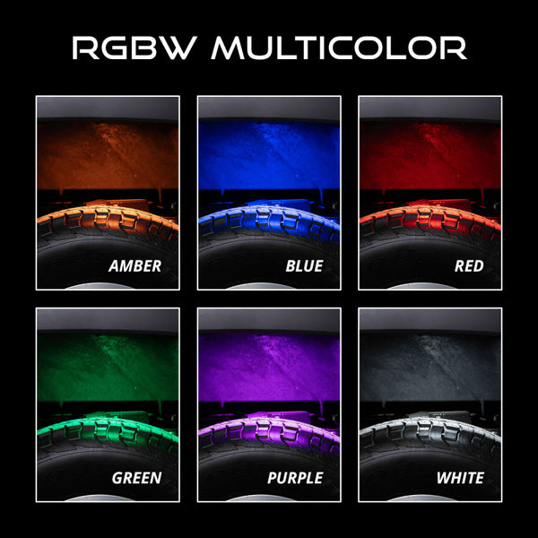 Diode Dynamics Stage Series SXS Rock Light Installer Kit RGBW M8 (4-pack)