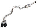 AWE 21-25 Ford F150 (14th Gen Reg Cab) Cat-Back Exhaust - 4.5in Dual Side Exit Diamond Black Tips
