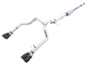AWE OFF Exhaust 2019-23 Chevy Silverado GMC Sierra 1500 5.3L With Bumper Cutouts - Quad Diamond Black Tips