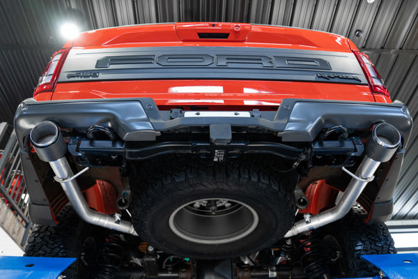 MBRP 2021+ Ford F-150 Raptor Axle-Back Dual Rear Exit T304 Performance Exhaust Sys