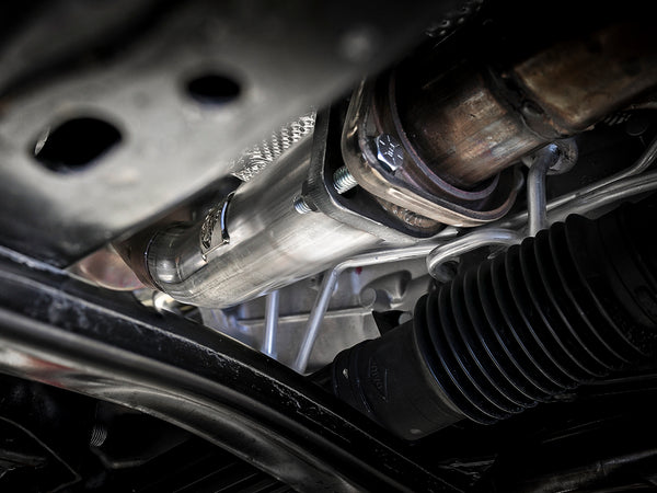 aFe Twisted Steel 2in Stainless Steel Loop Delete Down-Pipe 2018+ Jeep Wrangler (JL) V6 3.6L