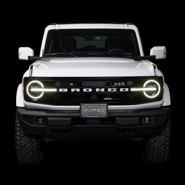Putco 22-24 Ford Bronco Luminix DRL LED Light Hood Limb Riser (Factory Hood Side Hinge Replacements)