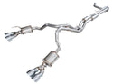 AWE Tuning 2021+ Cadillac Escalade 6.2L 0FG Dual Exit Exhaust System w/ 5in Chrome Silver Tips