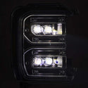 AlphaRex 23-26 Ford F-250 SD NOVA LED Proj Headlights Blk w/Activ Light/Seq Signal/Switchback