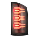 AlphaRex 07-08 Dodge Ram 1500/07-09 Dodge Ram 2500+3500 Luxx-Series LED Tail Lights (Pair) Black