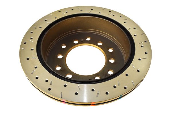 DBA Toyota Cruiser Rear Drilled & Slotted 4000 Series Rotor
