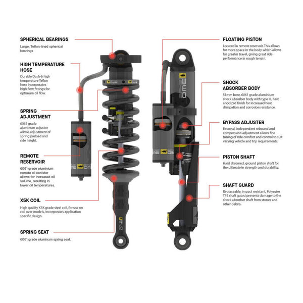 ARB OME 2025+ Toyota 4Runner BP-51 Coilover Strut Front Left