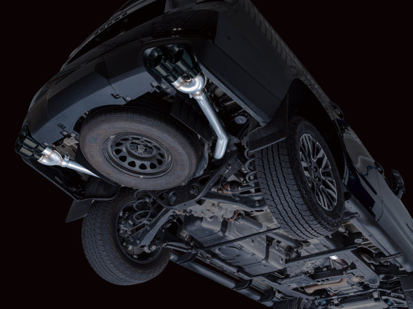 AWE Tuning 2021+ GMC Suburban/Yukon XL 5.3L 0FG Split Rear Exit Catback - Quad Diamond Blk Tips