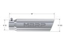 MBRP Universal 5in OD Angled Rolled End 4in Inlet 18in Length T304 Exhaust Tip