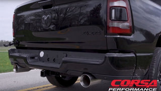 Corsa 19-24 Ram 1500 5.7L Crew Cab w/ 57in or 76in Bed Cat-Back Dual Rr Exit 5in Satin Polished Tips