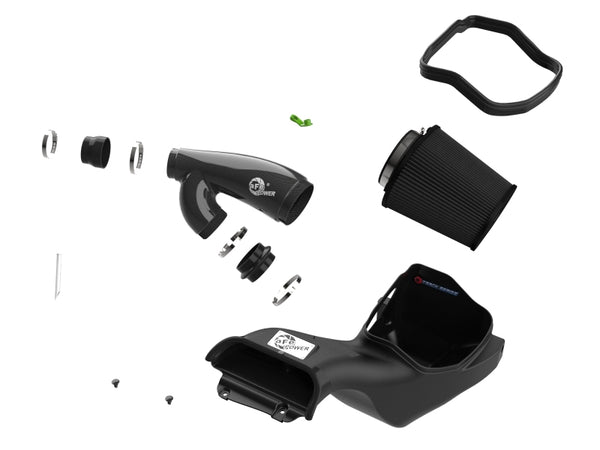 aFe 21-24 Ford F150 Raptor Track Series Carbon Fiber Cold Air Intake System w/ Black Pro 5R Filter