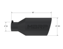 MBRP Universal Tip 8in O.D. Rolled End 4in inlet 18in length Black