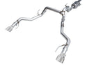AWE Tuning 2021+ Ford F150 Tremor w/ Bumper Cutouts 0FG Non-Resonated Cat-Back w/ Chrome Silver Tips