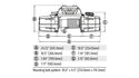 Warn ZEON 10-S Multi-Mount Portable Winch Kit 104179 10,000lb Synthetic Rope