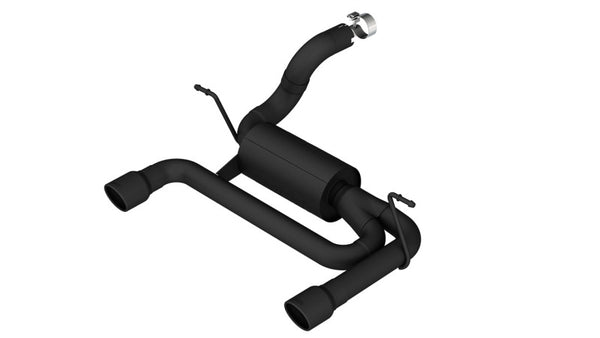Borla 2018 Jeep Wrangler JL/JLU 3.6L 2DR/4DR ATAK SS Axle Back Black Coated Exhaust w/3.5in Tips