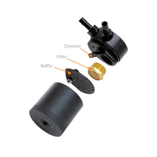 Mishimoto 18+ Ford F-150 2.7L EcoBoost Baffled Oil Catch Can Kit - Clear