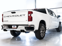 AWE OFF Exhaust 2019-23 Chevy Silverado GMC Sierra 1500 5.3L With Bumper Cutouts - Quad Diamond Black Tips