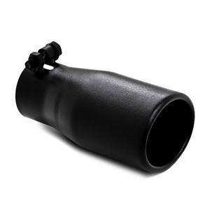MBRP Universal 5in OD Angled Rolled End 4in Inlet 18in Length Black Finish Exhaust Tip