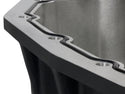 aFe Pro Series Engine Oil Pan Black w/Machined Fins; 11-16 Ford Powerstroke V8-6.7L (td)