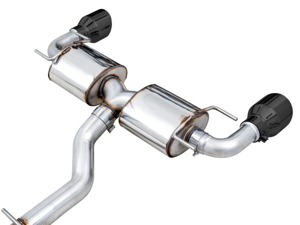 AWE Tuning Subaru BRZ/ Toyota GR86/ Toyota 86 Touring Edition Cat-Back Exhaust- Diamond Black Tips