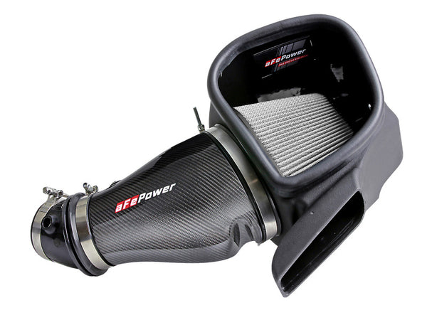 aFe Track Series Carbon Fiber Pro Dry S AIS - 2018 Jeep Grand Cherokee Trackhawk (WK2) V8-6.2L(SC)