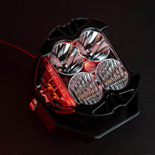 LP4 Pro LED Auxiliary Light Pod Pair (Light Pattern: Driving/Combo; Color: Clear; Backlight: Red)
