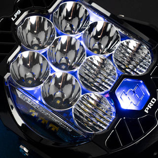 LP9 Pro LED Auxiliary Light Pod (Light Pattern: Driving/Combo; Color: Clear; Backlight: Blue)