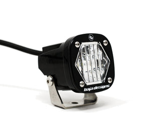 S1 Black LED Light Pod (Wide Cornering; Clear)