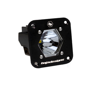 S1 Black Flush Mount LED Light Pod (Spot; Clear)