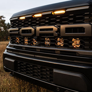 Baja Designs 2021-26 Ford Raptor  24 Raptor R/37  Behind The Grille  Squadron Pro 2.0  Clear  Multi Patterns
