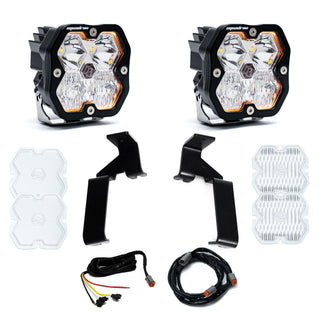 Baja Designs 2021-26 Ford Raptor  A-Pillar Kit  Squadron Sport 2.0  Clear  DC