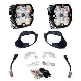 Baja Designs 2019-24 1500 Mercedes Sprinter Van  19-26 3500  19-26 2500  19-24 3500XD  Fog Pocket Kit  Squadron Sport 2.0  Clear  WC
