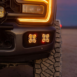 Baja Designs Ford Super Duty 2023-26 Dual Fog Pocket Kit Upfitter  Squadron Pro 2.0  Clear  Multi Patterns