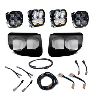 Baja Designs 2020-2022 Ford Super Duty  Dual Fog Pocket Kit Upfitter  Squadron Pro/SAE 2.0  Clear  SAE Fog