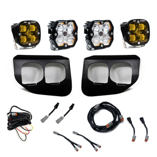 Baja Designs 2020-2022 Ford Super Duty  Dual Fog Pocket Kit  Squadron 2.0 SAE/Pro  Amber  SAE/PRO  DC